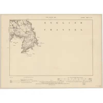 1899 Map of Guernsey IV.SE, 1900 Print