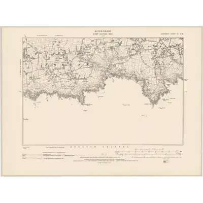 1899 Map of Guernsey IV.SW, 1942 Print
