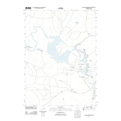 2012 Map of Guernsey Reservoir, 2012 Print