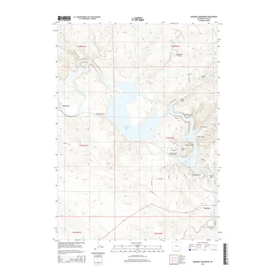 2015 Map of Guernsey Reservoir, 2015 Print