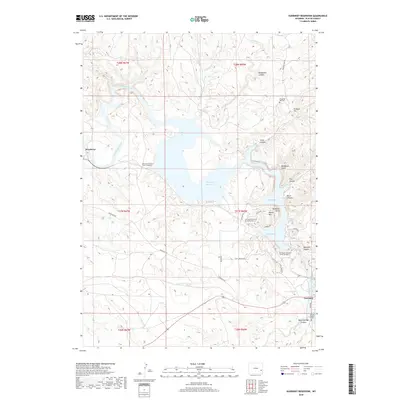 2018 Map of Guernsey Reservoir, 2018 Print