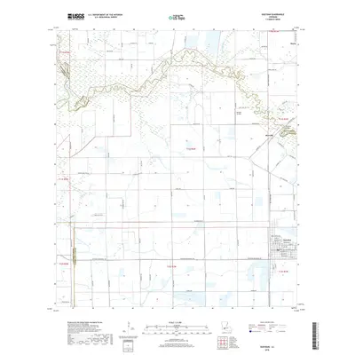 2018 Map of Gueydan, 2018 Print