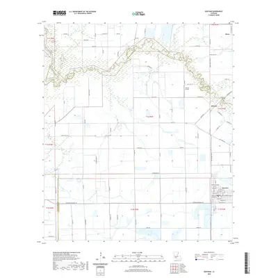 2020 Map of Gueydan, 2020 Print