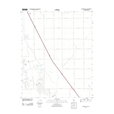 2012 Map of Guijarral Hills, 2012 Print