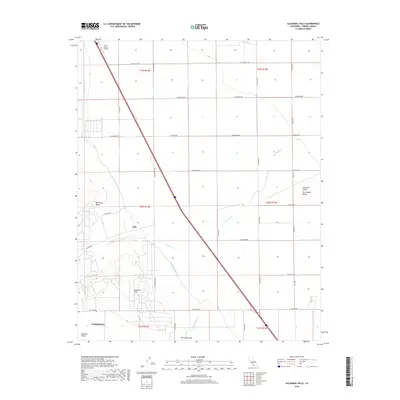 2018 Map of Guijarral Hills, 2018 Print