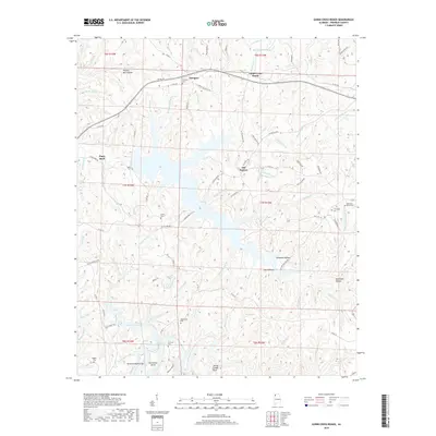 2018 Map of Guinn Cross Roads, 2018 Print