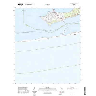 2021 Map of Gulf Breeze, 2021 Print