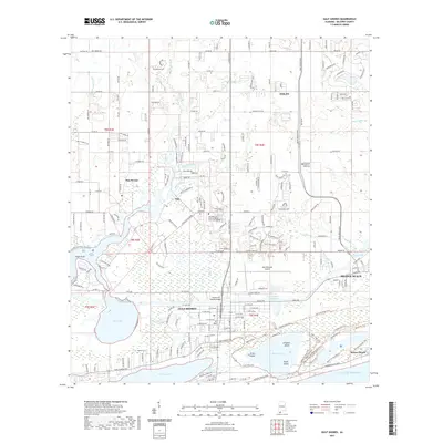 2021 Map of Gulf Shores, 2021 Print