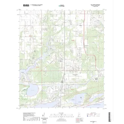 2024 Map of Gulf Shores, 2024 Print