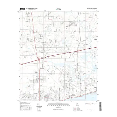 2015 Map of Gulfport North, 2015 Print