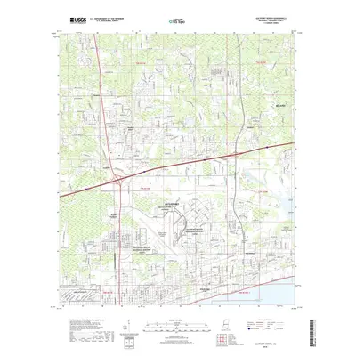 2018 Map of Gulfport North, 2018 Print