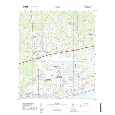 2021 Map of Gulfport North, 2021 Print