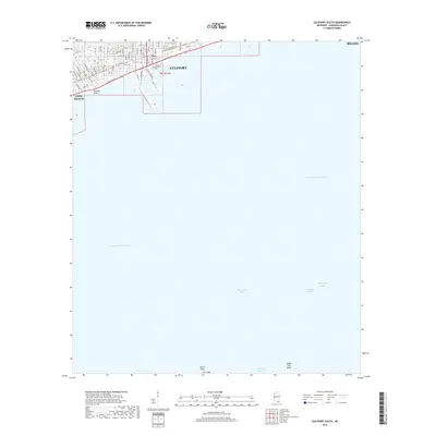 2018 Map of Gulfport South, 2018 Print