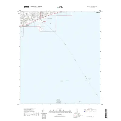 2021 Map of Gulfport South, 2021 Print