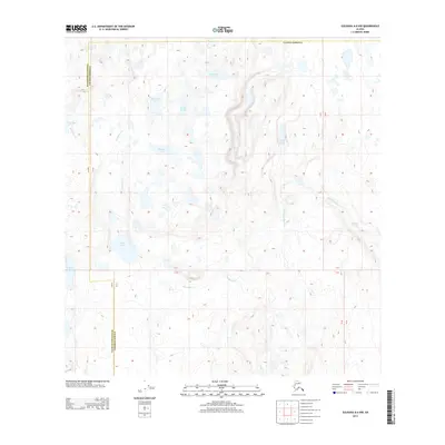 2013 Map of Gulkana A-6 NW, 2013 Print