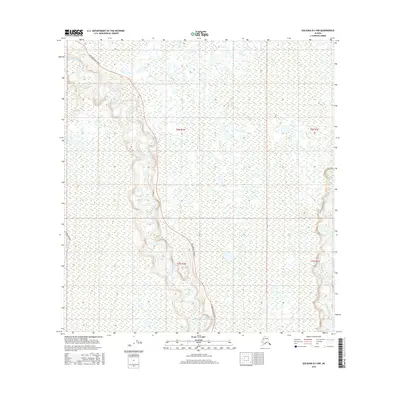 2016 Map of Gulkana B-3 NW, 2016 Print
