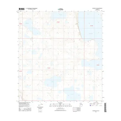 2016 Map of Gulkana B-5 SE, 2016 Print