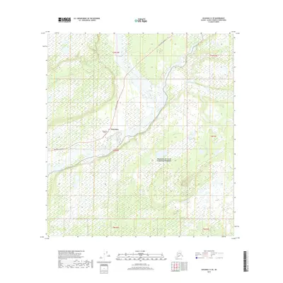 2019 Map of Gulkana C-2 SE, 2019 Print