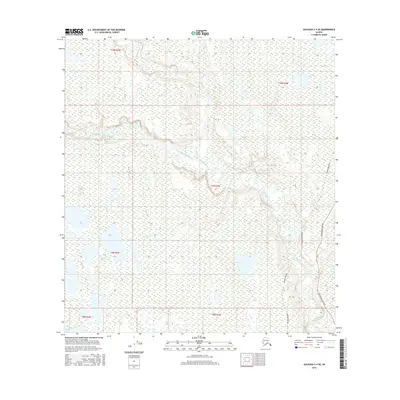 2016 Map of Gulkana C-4 SE, 2016 Print