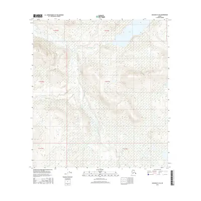 2016 Map of Gulkana D-4 SE, 2016 Print