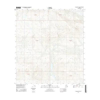 2016 Map of Gulkana D-4 SW, 2016 Print