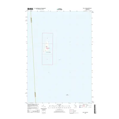 2014 Map of Gull Island, 2014 Print