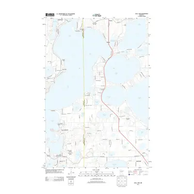 2013 Map of Gull Lake, 2013 Print