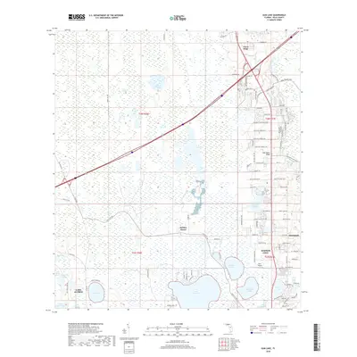 2018 Map of Gum Lake, 2018 Print