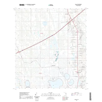 2021 Map of Gum Lake, 2021 Print