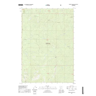 2020 Map of Gumboot Mountain, 2020 Print