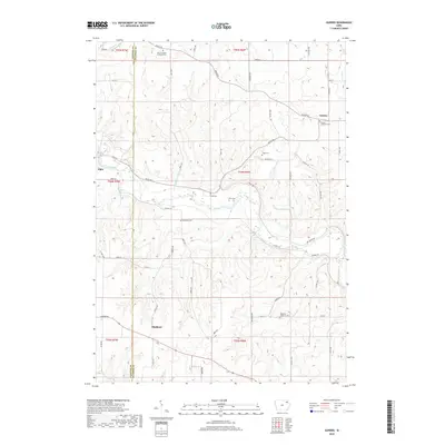 2018 Map of Gunder, 2018 Print