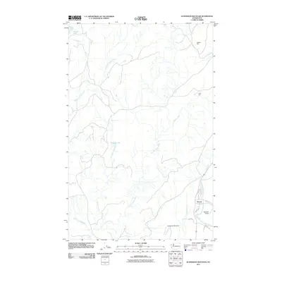 2011 Map of Gunderson Mountain, 2011 Print