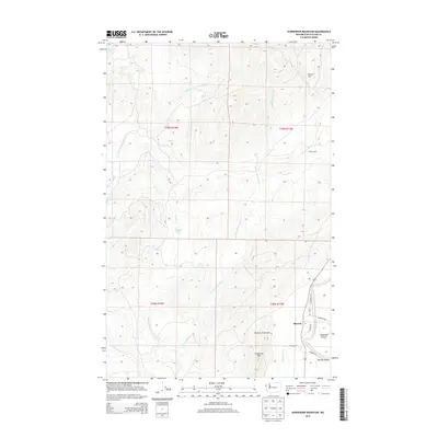 2014 Map of Gunderson Mountain, 2014 Print