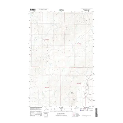 2017 Map of Gunderson Mountain, 2017 Print