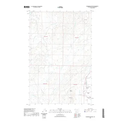 2020 Map of Gunderson Mountain, 2020 Print