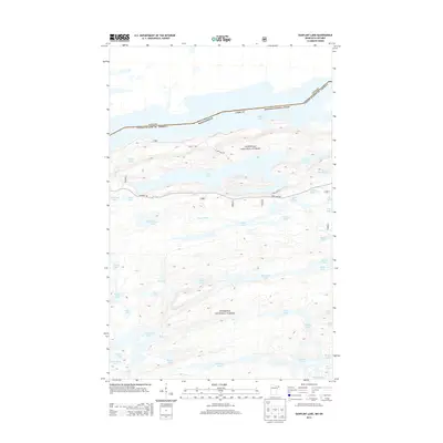 2013 Map of Gunflint Lake, 2013 Print