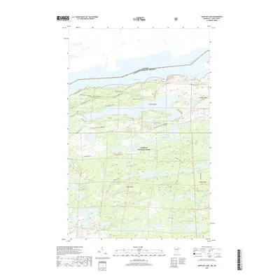 2019 Map of Gunflint Lake, 2019 Print