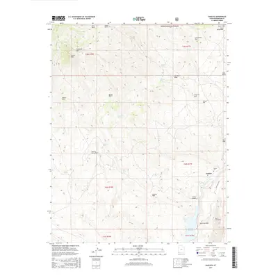 2017 Map of Gunlock, 2017 Print