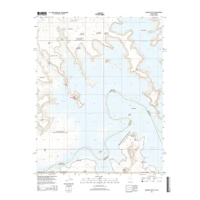 2014 Map of Gunsight Butte, 2014 Print