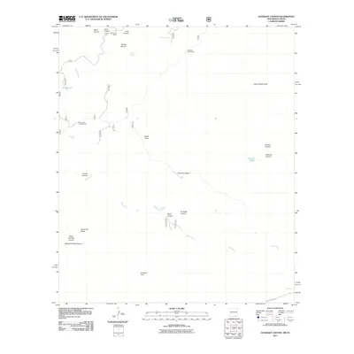 2011 Map of Gunsight Canyon, 2011 Print
