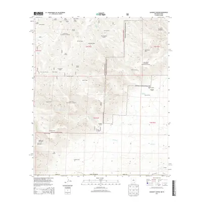 2013 Map of Gunsight Canyon, 2013 Print