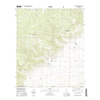 2017 Map of Gunsight Canyon, 2017 Print