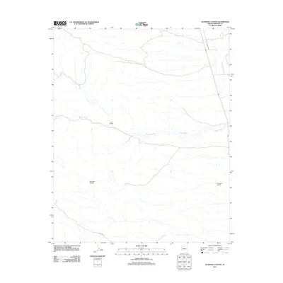 2011 Map of Gunsight Canyon, 2011 Print