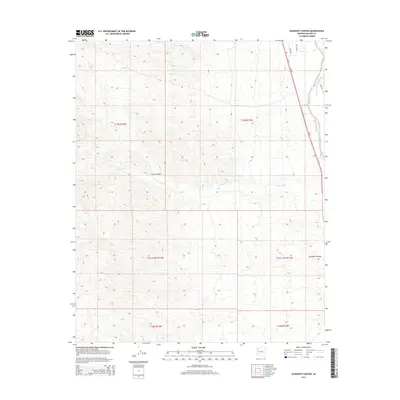 2014 Map of Gunsight Canyon, 2014 Print