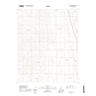 2018 Map of Gunsight Canyon, 2018 Print