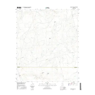 2016 Map of Gunsight Draw, 2016 Print