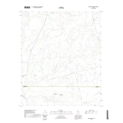 2019 Map of Gunsight Draw, 2019 Print