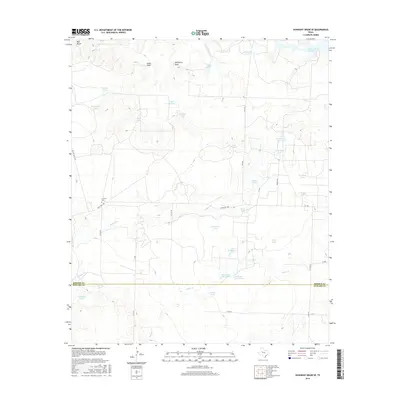 2016 Map of Gunsight Draw SE, 2016 Print