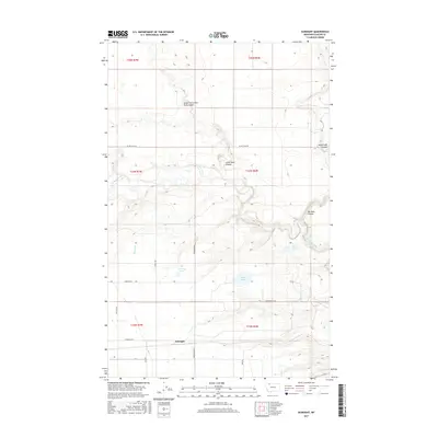 2017 Map of Gunsight, 2017 Print