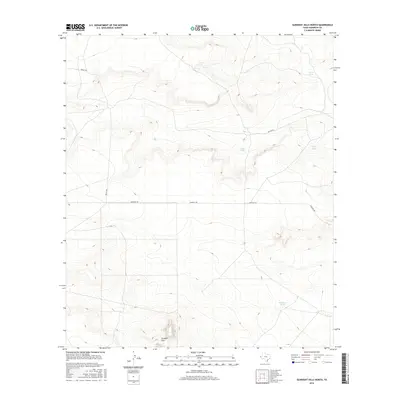 2016 Map of Gunsight Hills North, 2016 Print